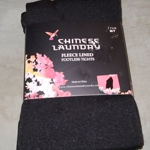 Black Fleece lined tights - never worn